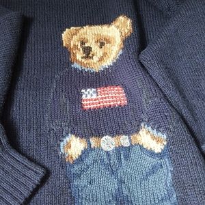 Mens Polo Bear  Sweater