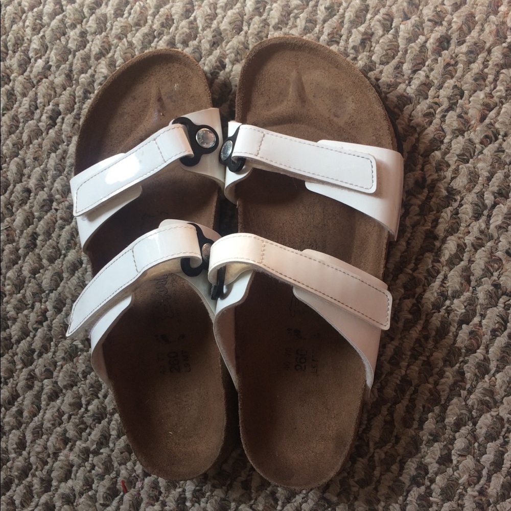White Birki’s sandals