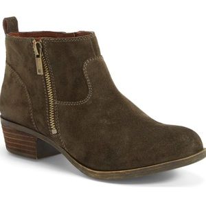 Lucky Brand Betwixt Olive Green Bootie