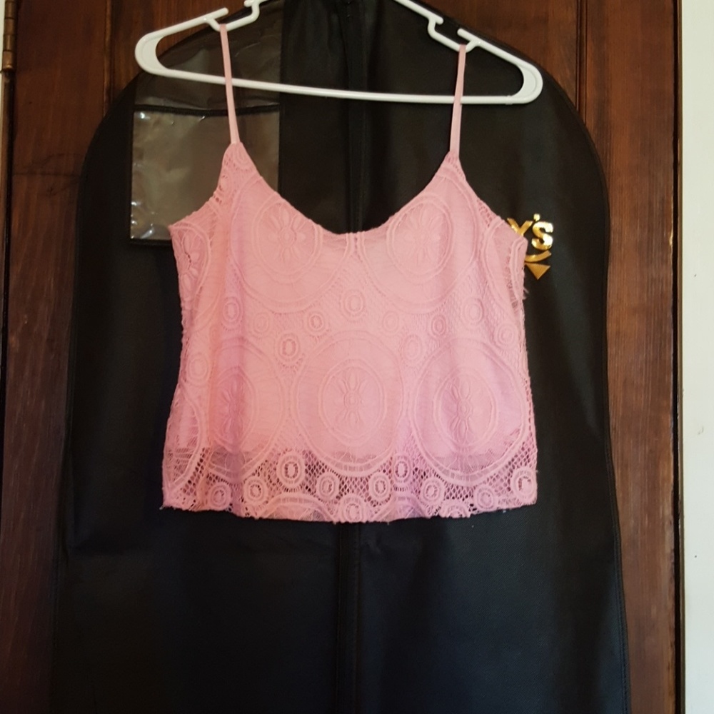 Pink crop top