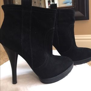 Black suede slip on BCBGeneration Boot