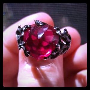 Beautiful gothic 925 Sterling Silver Ring w