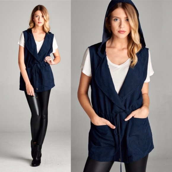 NEW Utility Vest with Hood - Picture 2 of 3