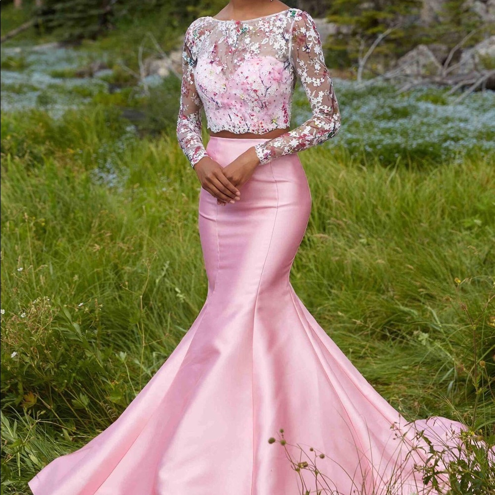 Morelli 2 piece pink mermaid