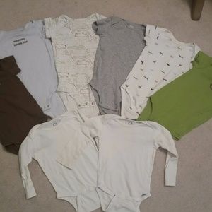 24 m onesie LOT of 8 -- 6 short sleeve and 2 long
