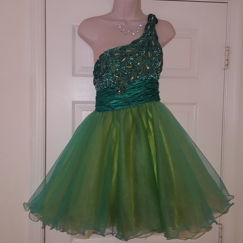 Prom dresses ballerina tutu green