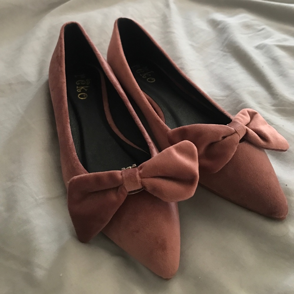 Pink Bow Flats