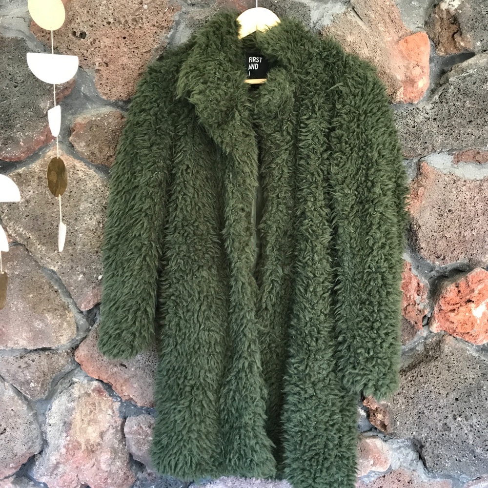ASOS Faux Fur Olive Jacket