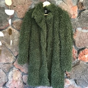 ASOS Faux Fur Olive Jacket