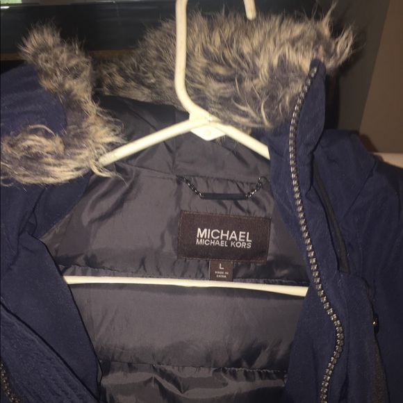 Men's large Micheal Kors coat color blue authentic - Picture 3 of 3