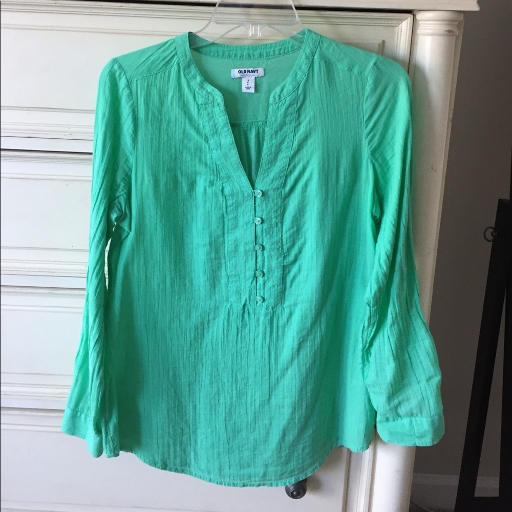 Bright green Old Navy blouse