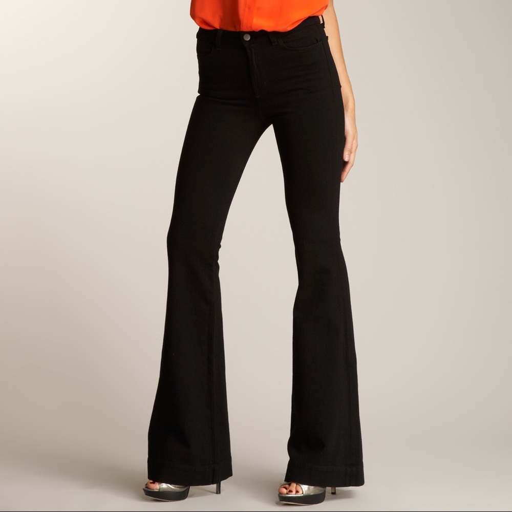 J Brand High Rise Bell, four way stretch