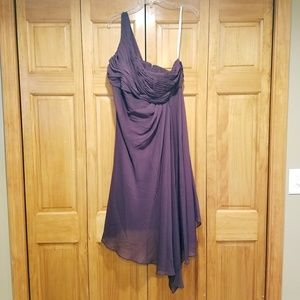 One shoulder bridesmaid dress