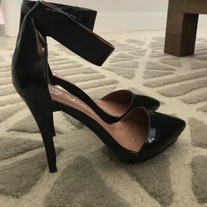 Black Heels with Ankle Strap