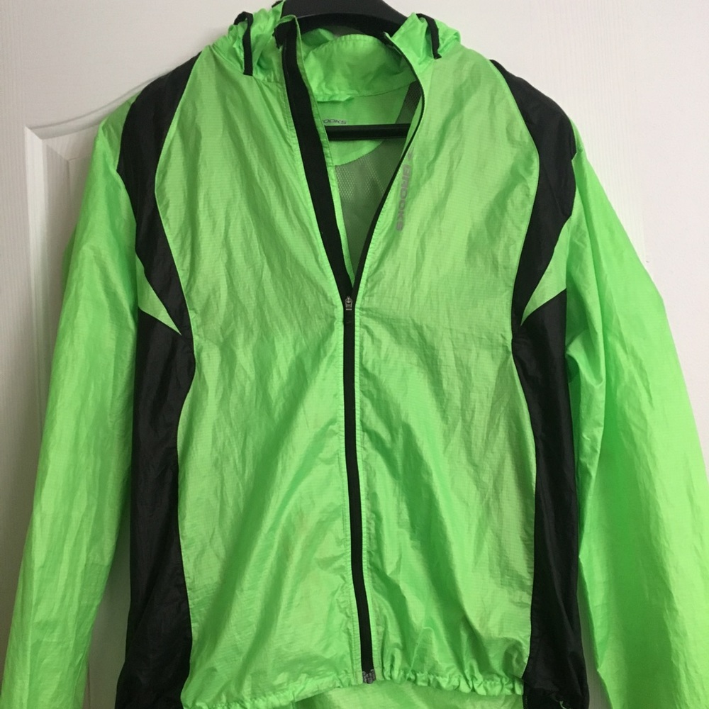 Brooks Lime Green Running Shell