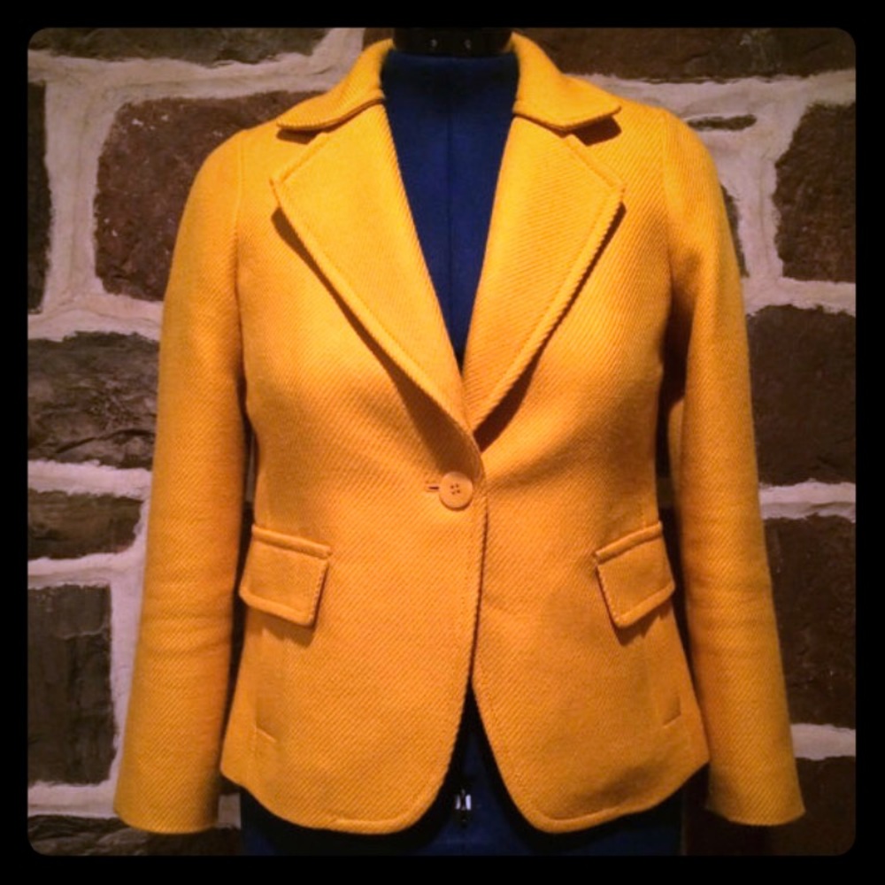Chic Mustard Yellow Blazer