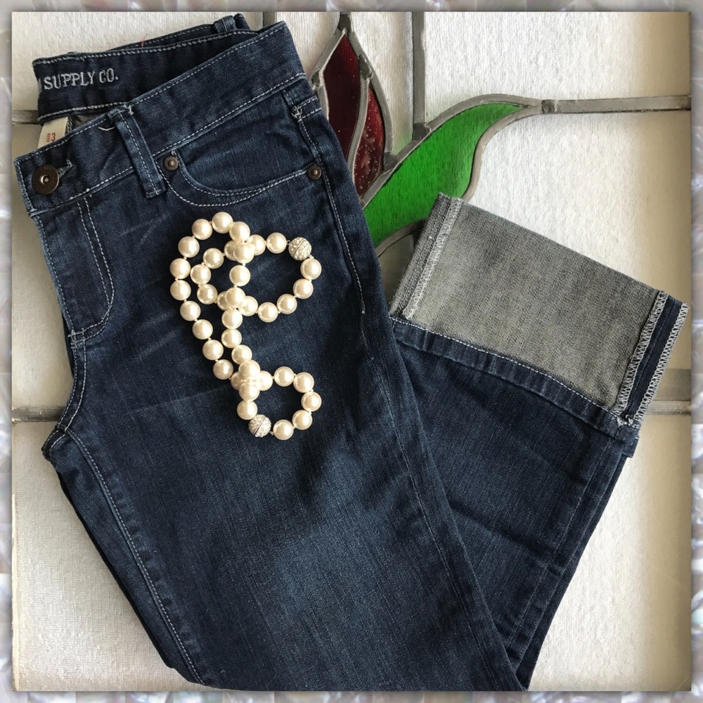 MOSSIMO Cropped Jeans Denim Capri EUC