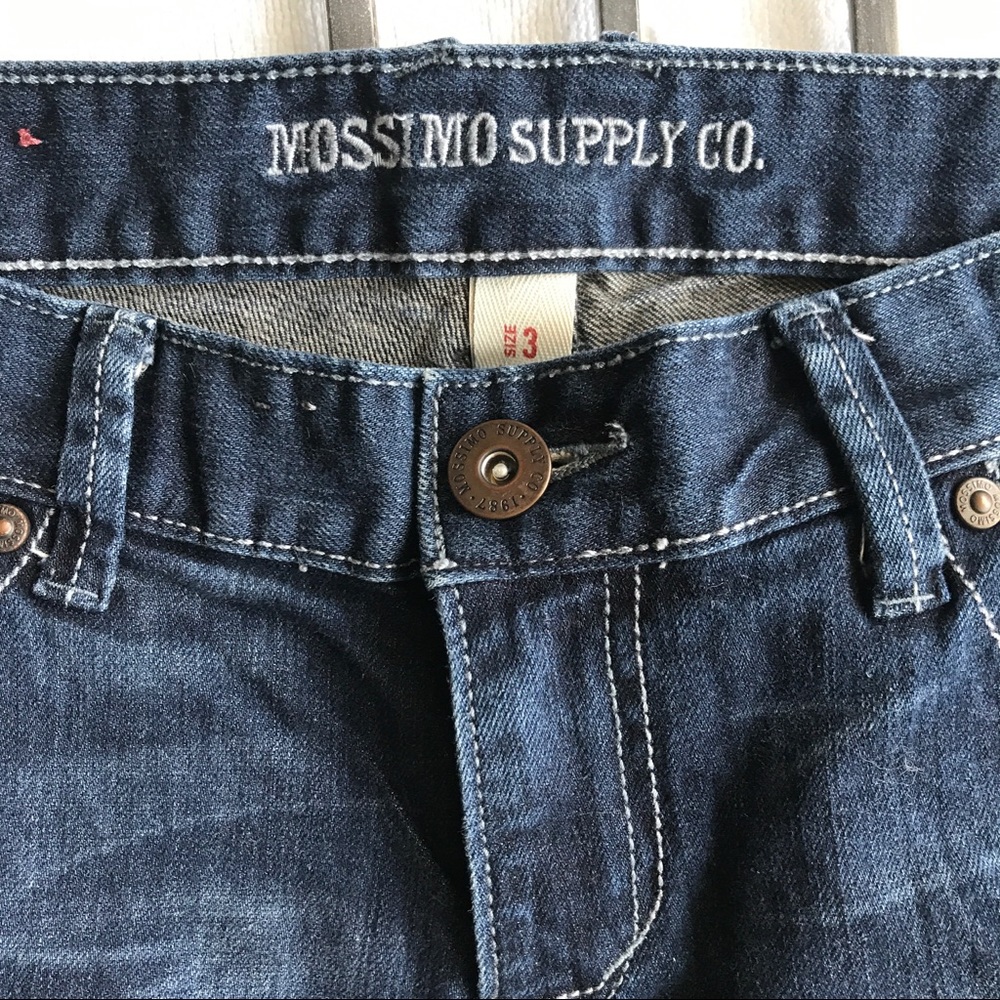 MOSSIMO Cropped Jeans Denim Capri EUC - Picture 2 of 5