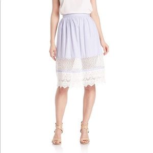 French Connection Women's Lace-trimmed Skirt Size2