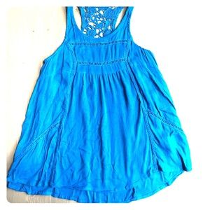 Earthbound Trading Co boho lace-back tank