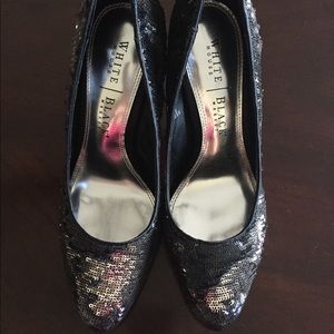 White House Black Market Sequin 4” Pumps