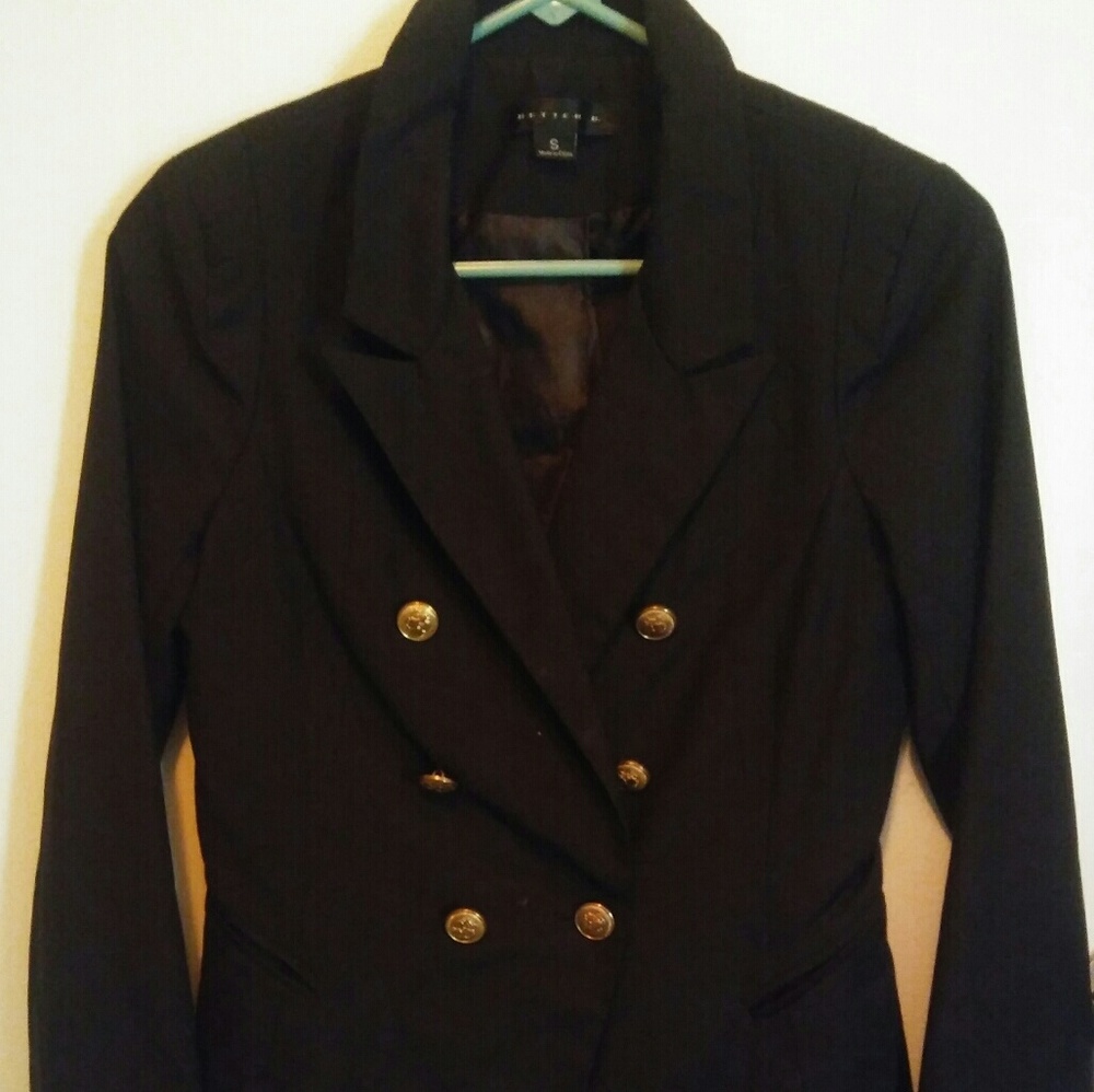 Black blazer/jacket gold buttons