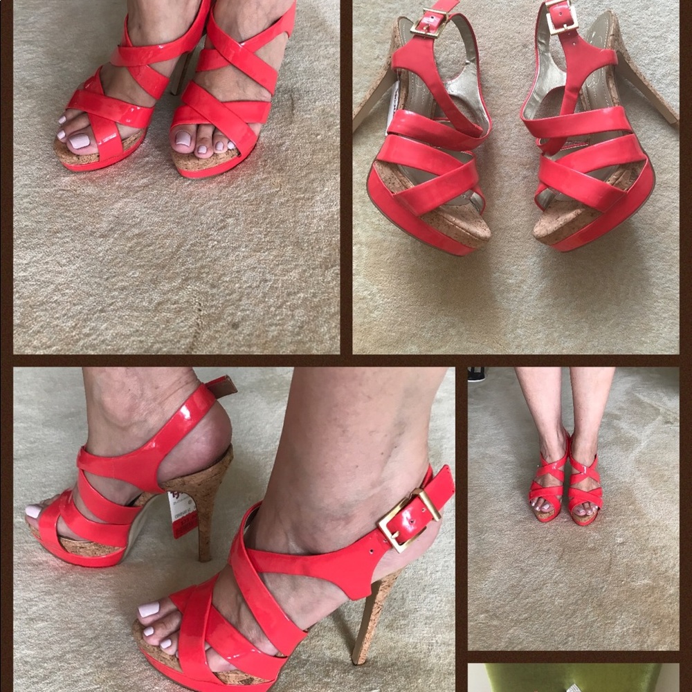 Strappy Tomato Red Sandals - Jessica Simpson