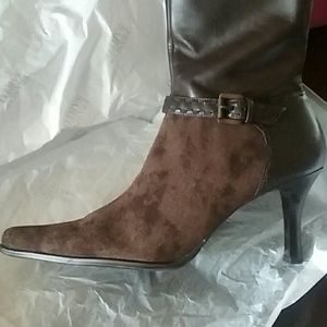 New! Never worn Brown Suede & leather boots