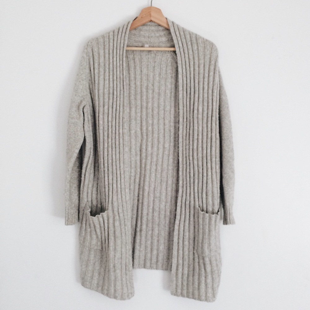 Gap® grey long cardigan
