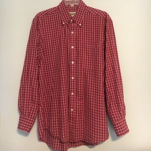 Mens Plaid Button Down shirt