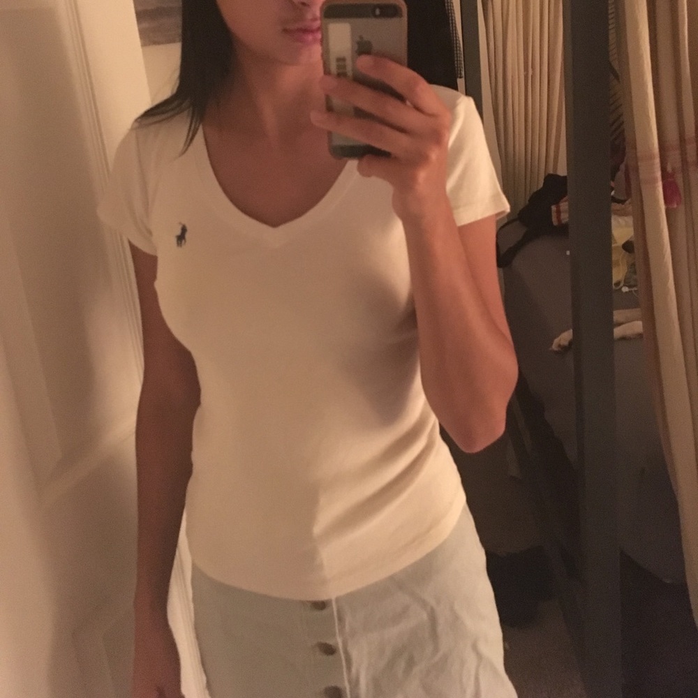Ralph Lauren V-neck tee cotton