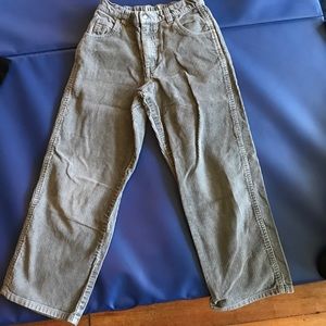 Grey corduroys