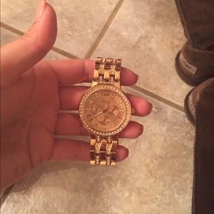 Rose gold watch