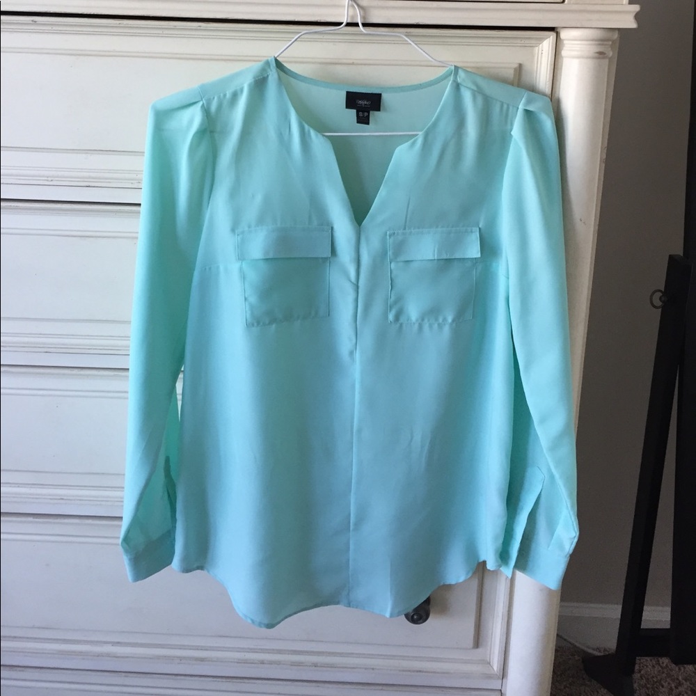 Turquoise blouse