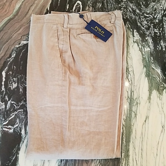 Polo Ralph Lauren Other - Polo Ralph Lauren Khaki Linen Pants
