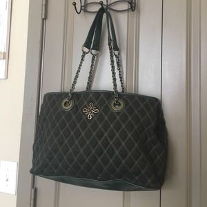 Hunter Green Vera Wang Quilted Purse