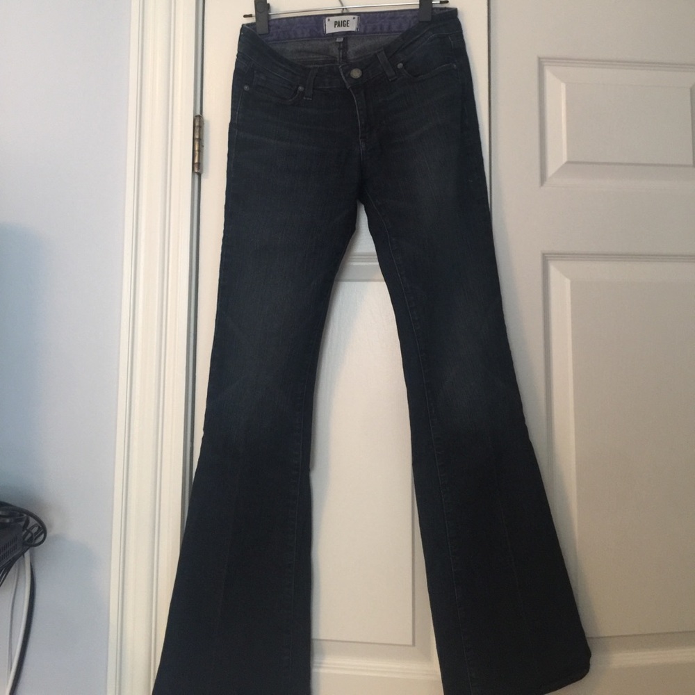 Paige flare, dark jeans