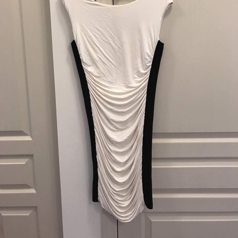 Black and white party dress