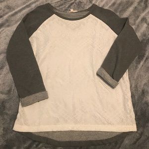 Lace sweatshirt