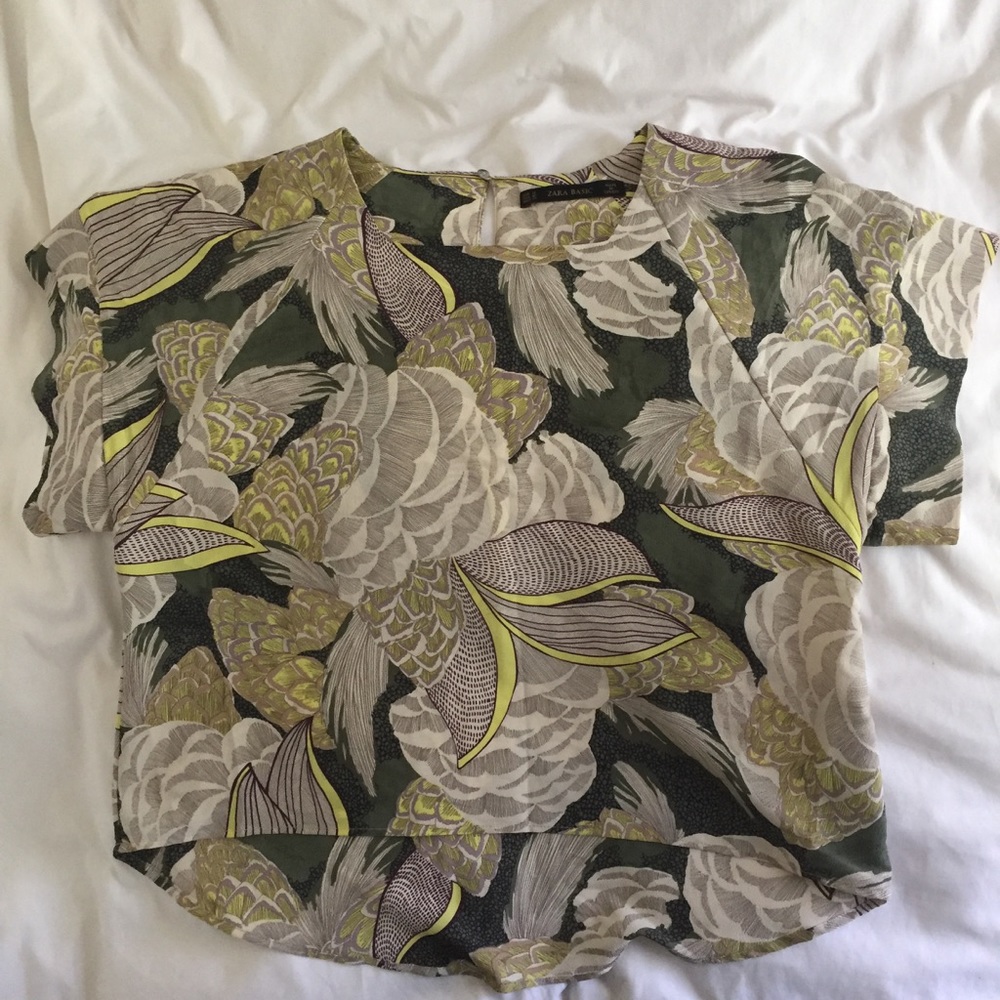 Zara Floral Crop Top
