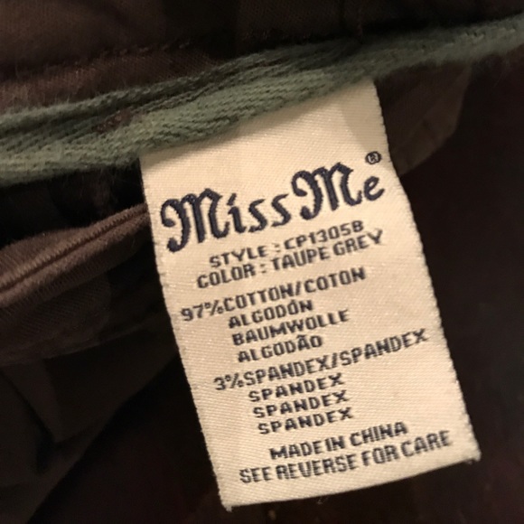 NWOT--MISS ME GORGEOUS CARGOS - Picture 7 of 7