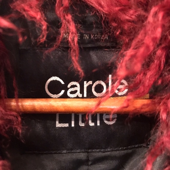 Carole Little red fur coat - Picture 2 of 4