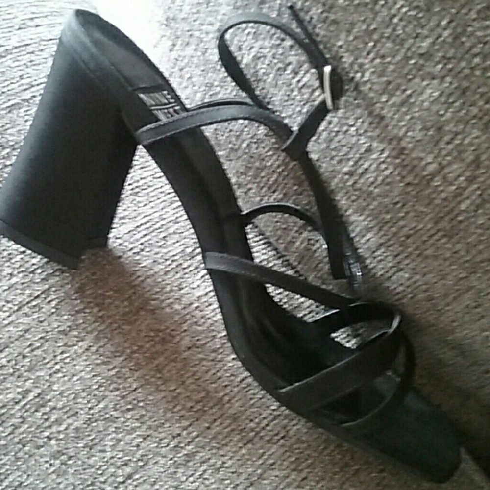 Strappy Black heels