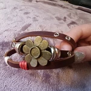Flower Handmade Wrap Bracelet