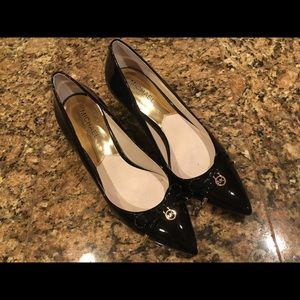 Michael Kors Black Pumps with MK Charm