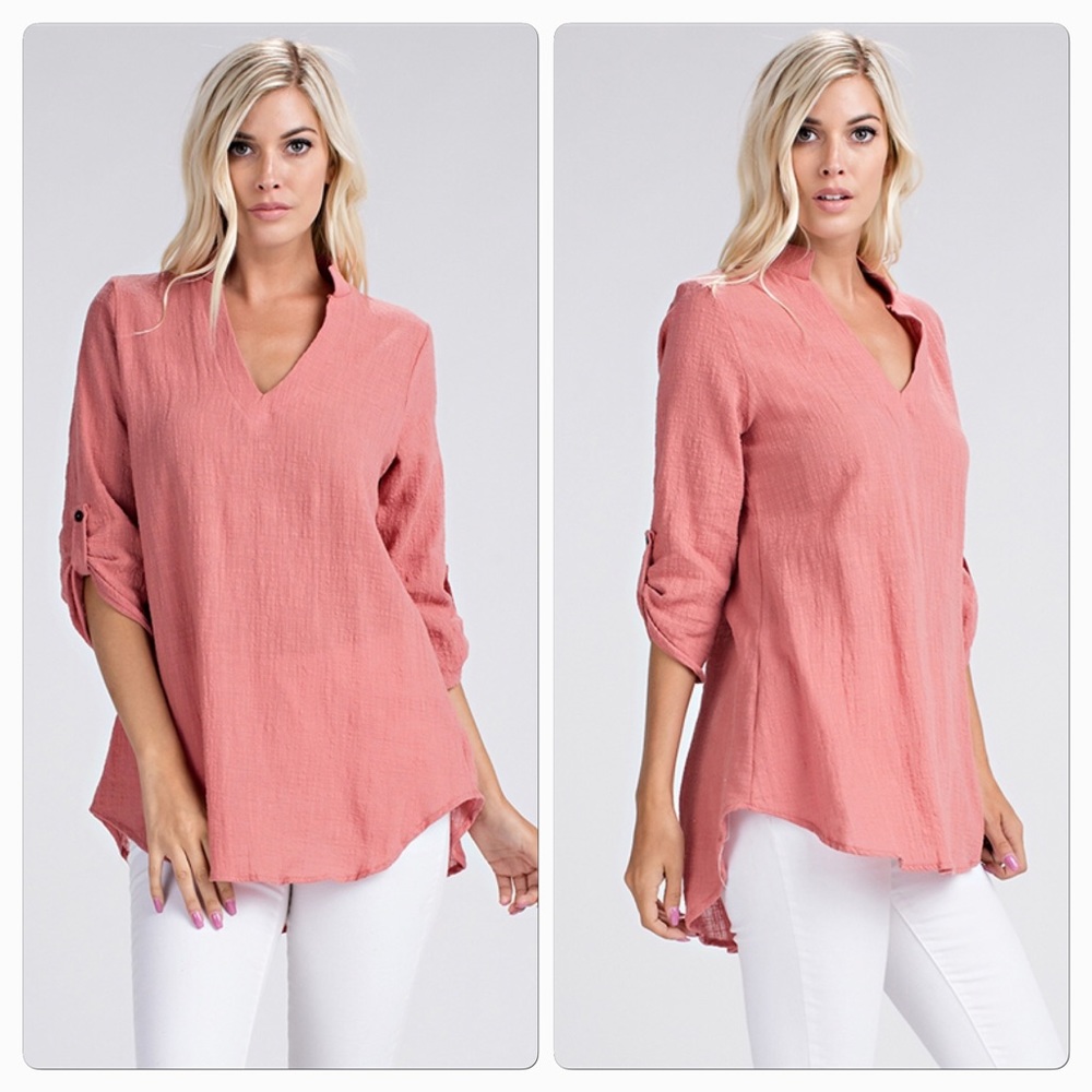 Mauve Tunic Top