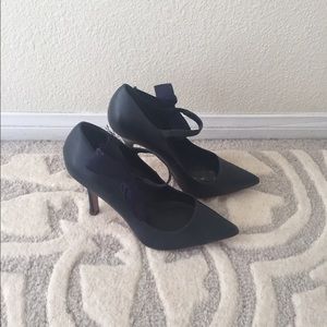 Tory Burch blue Mary Jane Heels sz 6.5