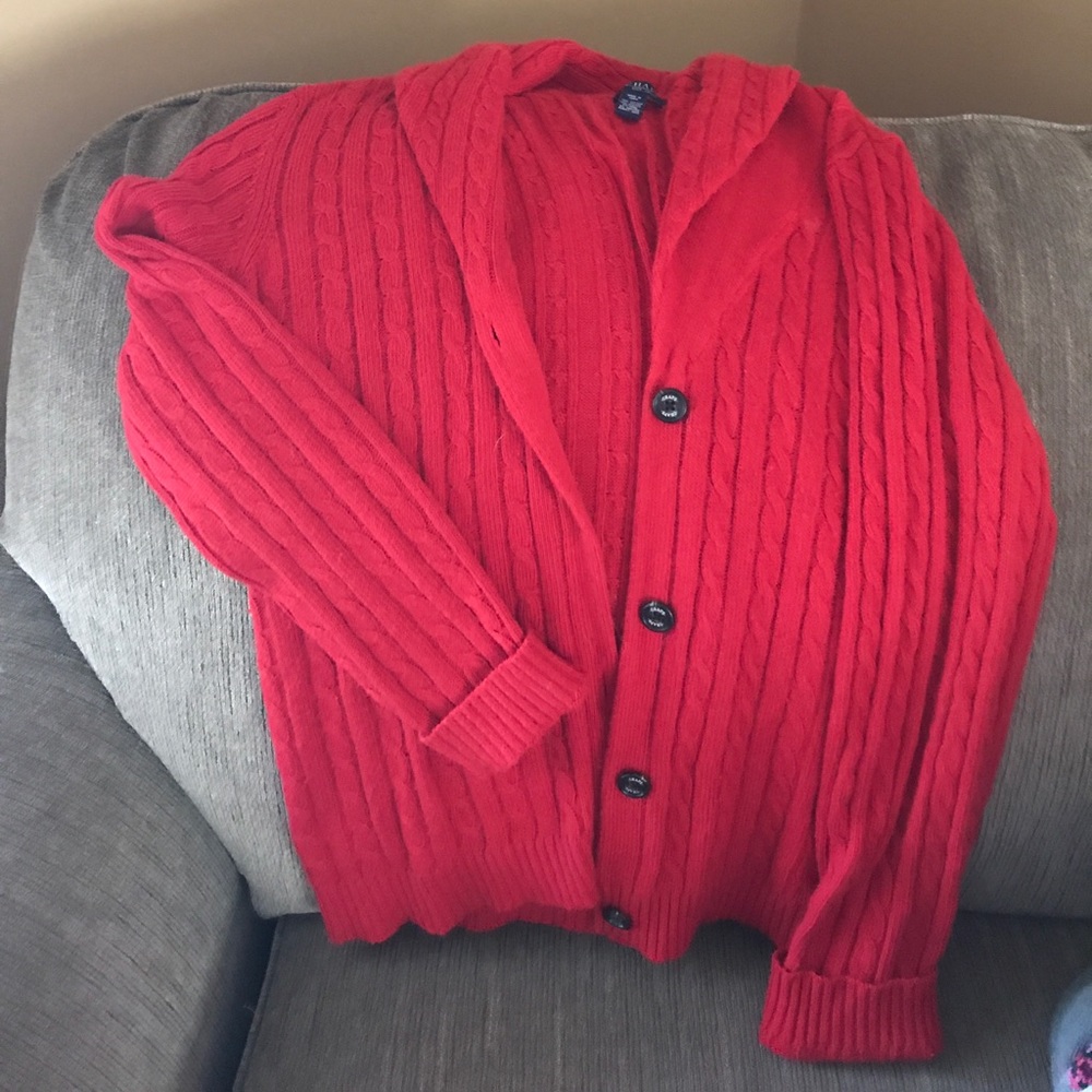 Chaps Shawl Collared Sweater