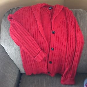 Chaps Shawl Collared Sweater