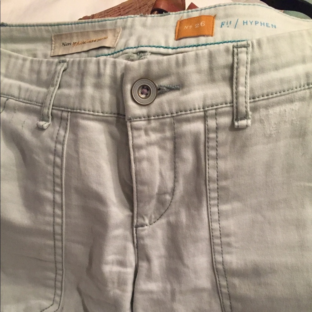 Anthropologie light green pants